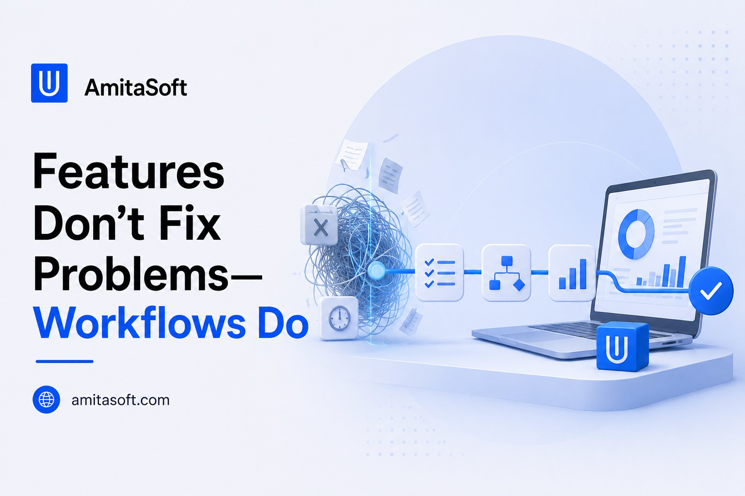 Illustration for Features Don’t Fix Problems—Workflows Do