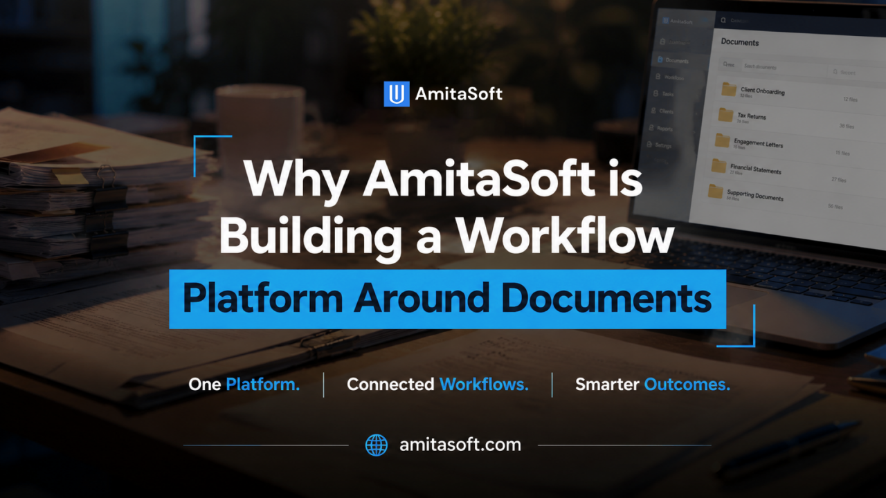 Illustration for Why AmitaSoft Is Building a Workflow Platform Around Documents