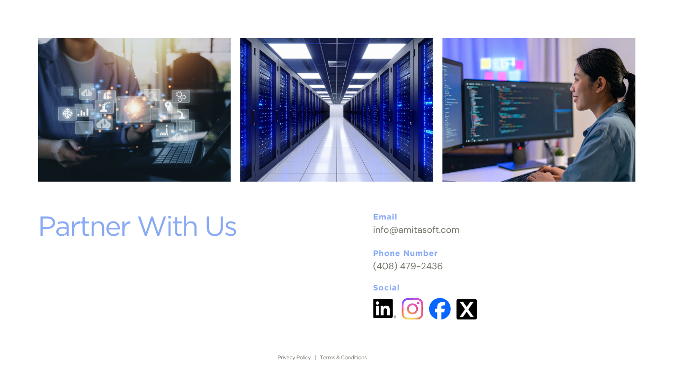 AmitaSoft technology and infrastructure